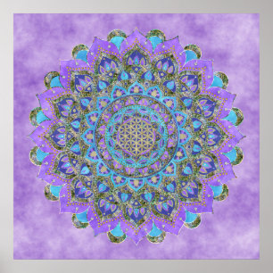 Lager leven - Mandala India Style 2 Poster