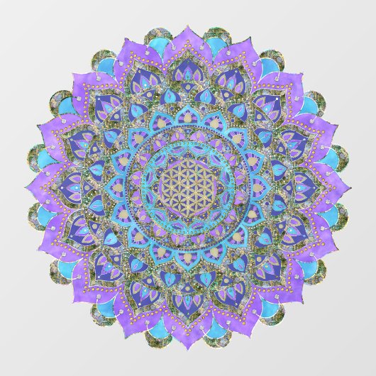Lager leven - Mandala India Style 2 Raamsticker (Vel)
