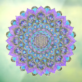 Lager leven - Mandala India Style 2 Raamsticker (Vel 3)