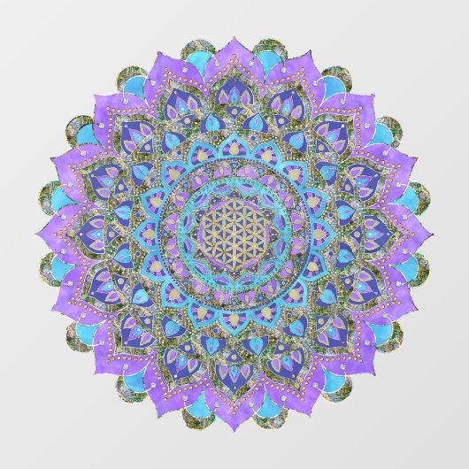 Lager leven - Mandala India Style 2 Raamsticker (Vel)