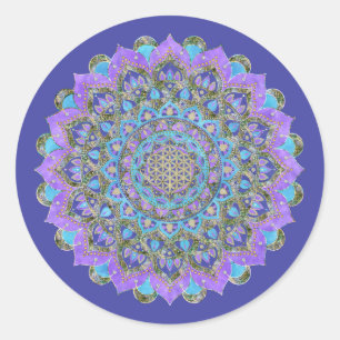 Lager leven - Mandala India Style 2 Ronde Sticker
