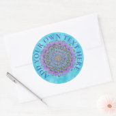Lager leven - Mandala India Style 2 Ronde Sticker (Envelop)