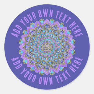 Lager leven - Mandala India Style 2 Ronde Sticker