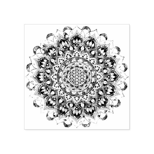 Lager leven - Mandala India Style 2 Rubberstempel (Afrduk)