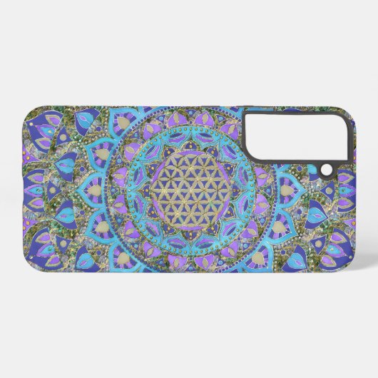 Lager leven - Mandala India Style 2 Samsung Galaxy Hoesje (Achterkant horizontaal)