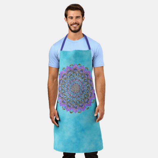 Lager leven - Mandala India Style 2 Schort (Gedragen)