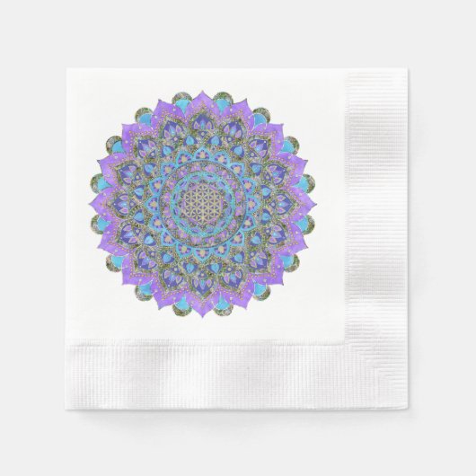 Lager leven - Mandala India Style 2 Servet (Voorkant)