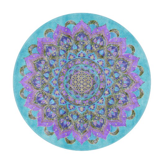 Lager leven - Mandala India Style 2 Snijplank (Voorkant)