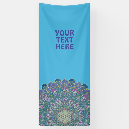 Lager leven - Mandala India Style 2 Spandoek (Verticaal)