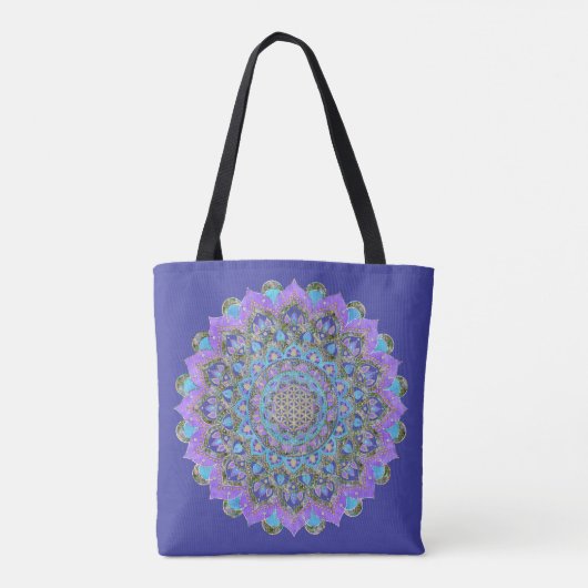 Lager leven - Mandala India Style 2 Tote Bag (Achterkant)