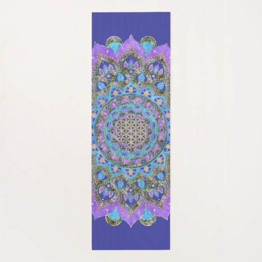 Lager leven - Mandala India Style 2 Yogamat (Achterkant)