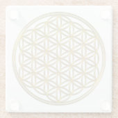 Lager leven / onbeschaamd lebens - briljant goud glazen onderzetter (Achterkant)