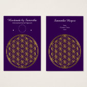 Lager leven / onbeschaamd lebens - briljant goud visitekaartjes (Voorkant /achterkant)