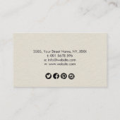 Lager leven - Visitekaartje symbool Yin Yang (Achterkant)