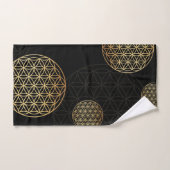 Lager levensgoud en zwart bad handdoek (Handdoek)