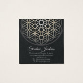 Lager levensonderhoud, schermkaart vierkante visitekaartjes (Achterkant)