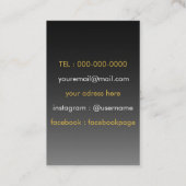 Lager levenssymbool Yoga Bussines Card Visitekaartje (Achterkant)