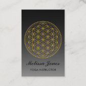 Lager levenssymbool Yoga Bussines Card Visitekaartje (Voorkant)