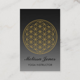 Lager levenssymbool Yoga Bussines Card Visitekaartje