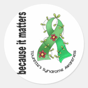 Lager lint 3 Tourette-syndroom Ronde Sticker