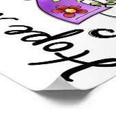 Lager lint 4 Hoop doet ertoe aan algemene kanker Poster (Hoek)