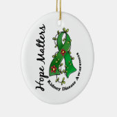 Lager lint 4 Hoop telt nierziekte Keramisch Ornament (Rechts)