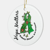 Lager lint 4 Hoop telt nierziekte Keramisch Ornament (Links)