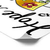 Lager lint 4 Hope speelt een rol bij kinderkanker Poster (Hoek)