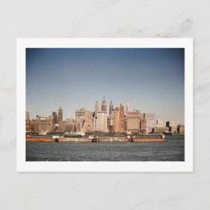 Lager Manhattan, New York City, Vintage van 1950 Briefkaart