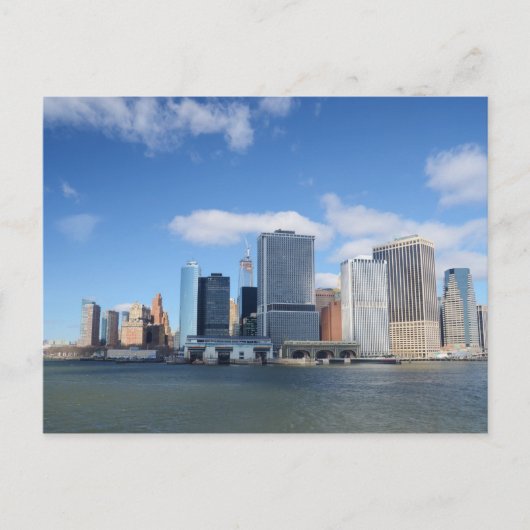 Lager Manhattan Skyline Briefkaart (Voorkant)