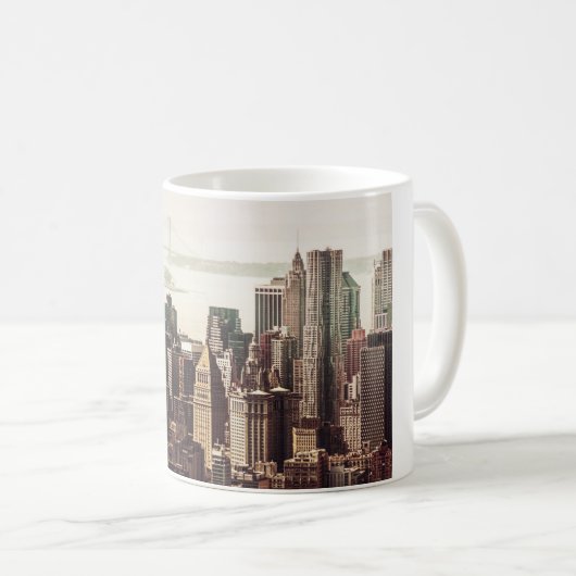 Lager Manhattan Skyline - Uitzicht uit Midtown Koffiemok (Voorkant rechts)
