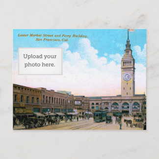 Lager Market Street en Ferry Building Briefkaart