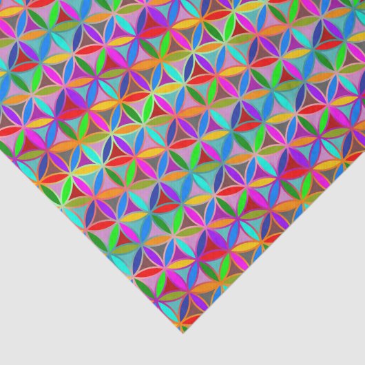 Lager - naadloos patroon - verloopkleur tissuepapier (Detail)