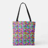Lager - naadloos patroon - verloopkleur tote bag (Achterkant)
