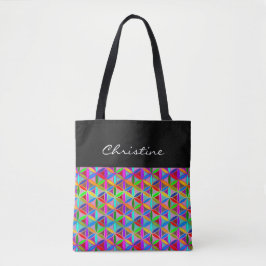 Lager - naadloos patroon - verloopkleur tote bag