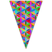 Lager - naadloos patroon - verloopkleur vlaggetjes (Derde vlag)