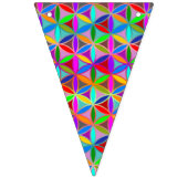 Lager - naadloos patroon - verloopkleur vlaggetjes (Tweede vlag)