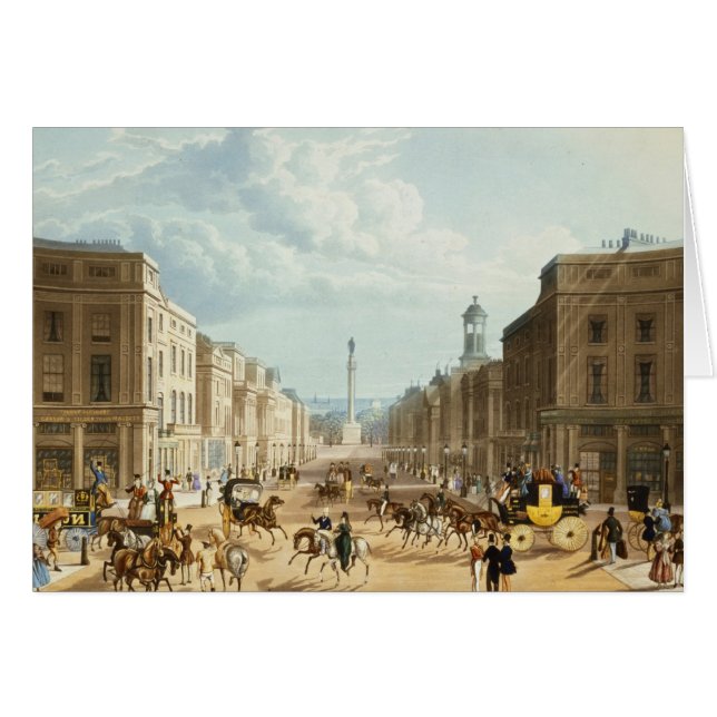 Lager Regent Street, café. door Ackermann, c.1835  (Voorkant Horizontaal)