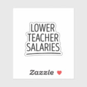Lager salaris leraar sticker (Vel)