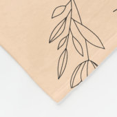 Lager silhouetpatroon fleece deken (Hoek)