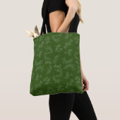 Lager silhouetpatroon tote bag (Dichtbij)