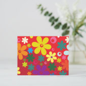 Lager stroomverbruik in rood briefkaart (Staand voorkant)