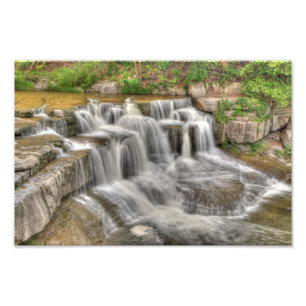 Lager Taughannock Herfsten, New York Foto Afdruk