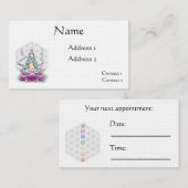 Lager van de goddess-kaart van het leven afsprakenkaartje (Voorkant / Achterkant)