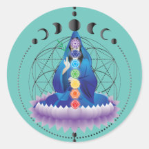 Lager van de godin van de Chakra v2-sticker