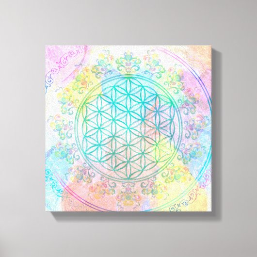 Lager van het leven / Blume des lebens - liefdesha Canvas Afdruk (Voorkant)