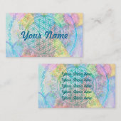 Lager van het leven / Blume des lebens - liefdesha Visitekaartje (Voorkant / Achterkant)