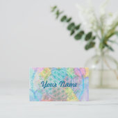 Lager van het leven / Blume des lebens - liefdesha Visitekaartje (Staand voorkant)