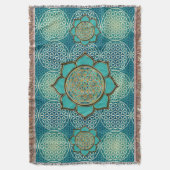 Lager van het leven / Blume des Lebens - Lotus tür Deken (Voorkant Verticaal)