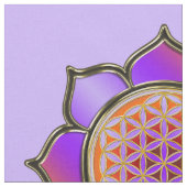 Lager van het leven / Blume des lebens - Lotus vio Stof (Close Up)